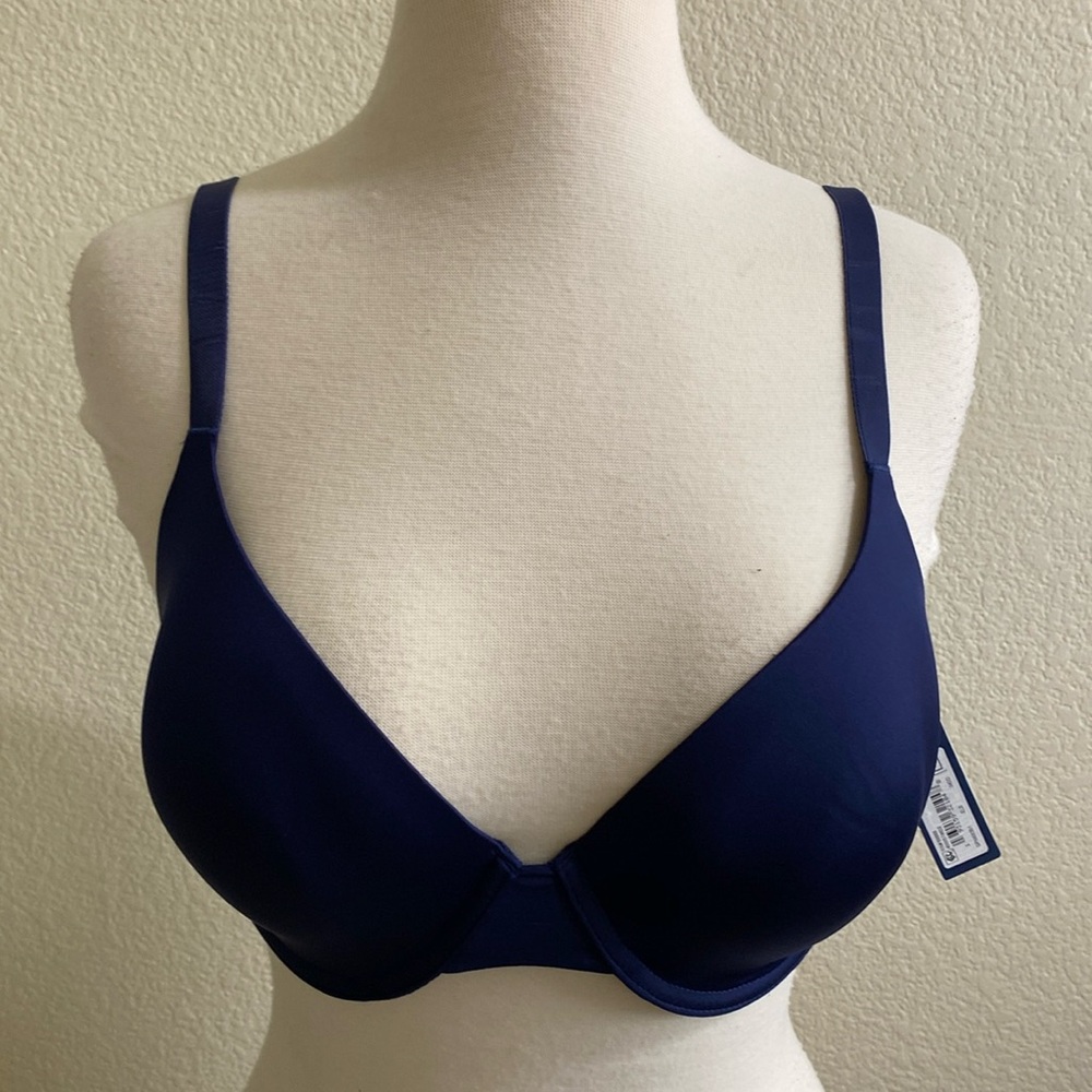 Gap Body Everyday T Shirt Bra Padded Navy 34DD